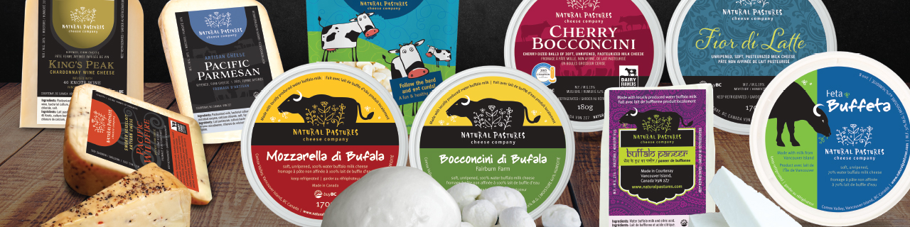Ask us for recommendations. Various of our cheese products are pictured here.